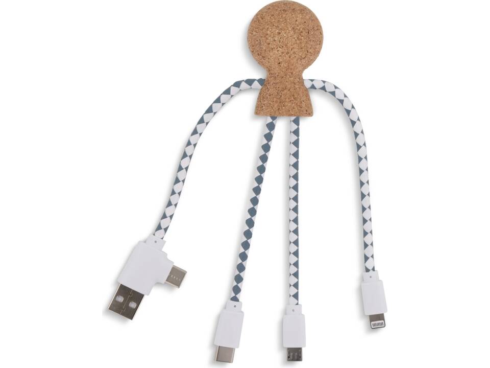 Xoopar Mr. Bio Cork Charging Cable 3