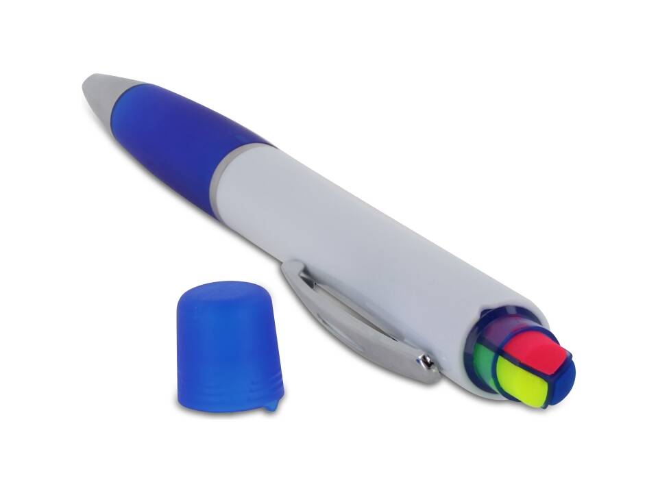 Ball pen Hawaii with tri-colour highlighter 9