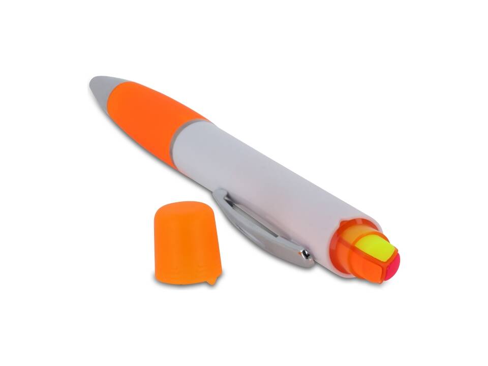 Ball pen Hawaii with tri-colour highlighter 12