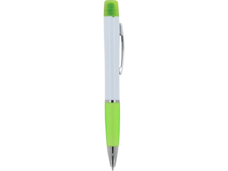 Ball pen Hawaii with tri-colour highlighter 14