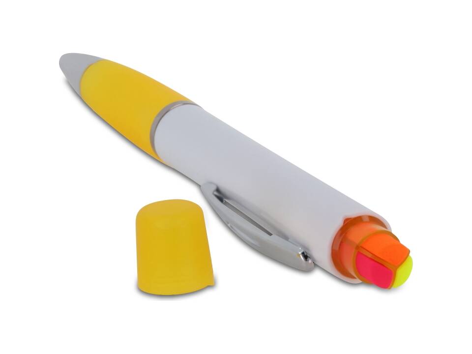 Ball pen Hawaii with tri-colour highlighter 13