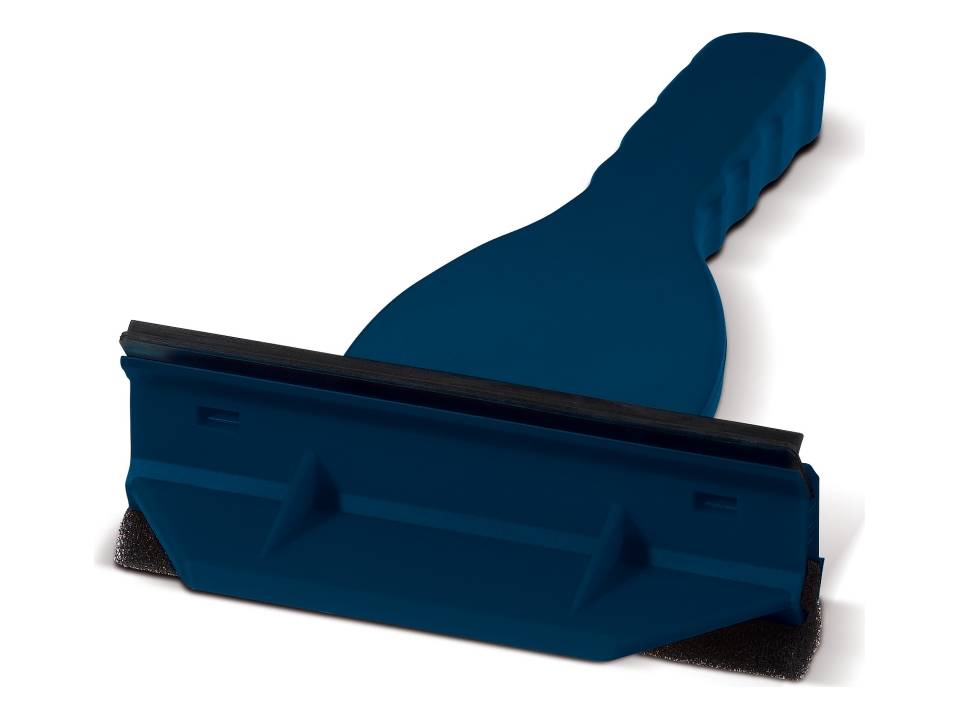 Ice scraper with sponge and wiper