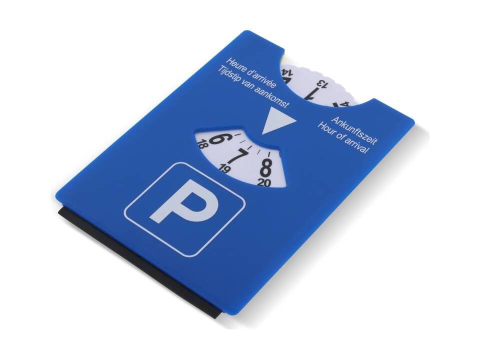 Parking disc ice scraper blue - green 2