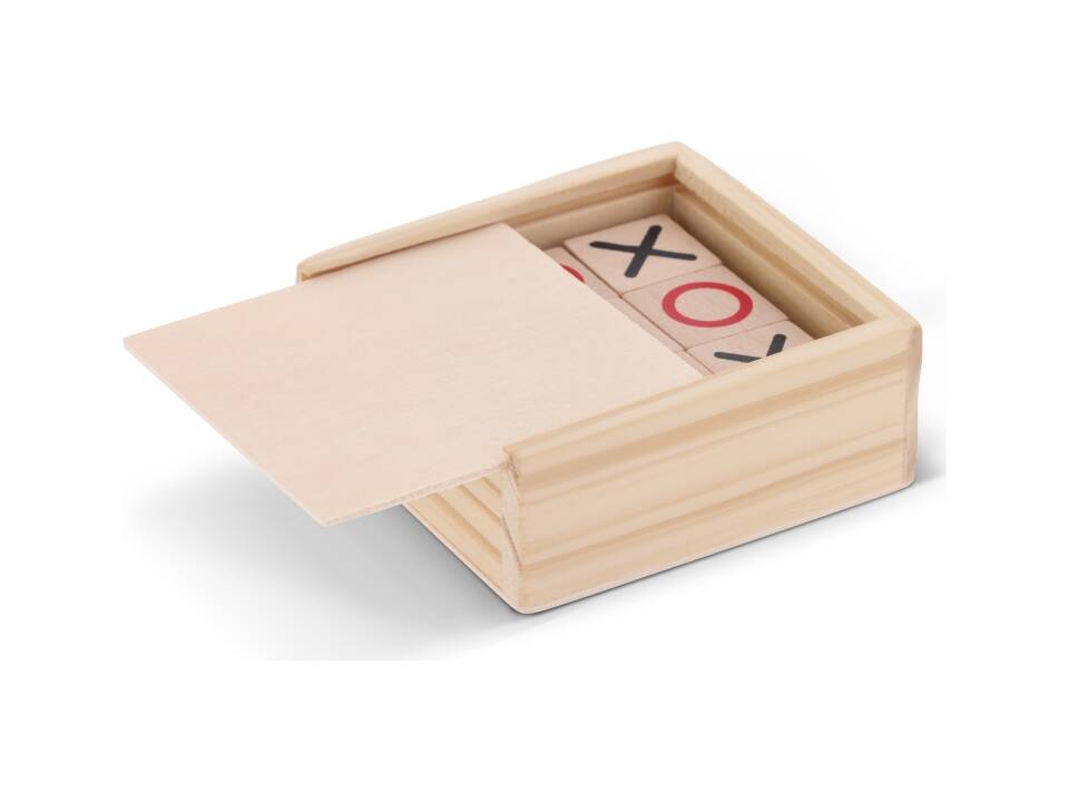 Tic Tac Toe set in wooden box 1