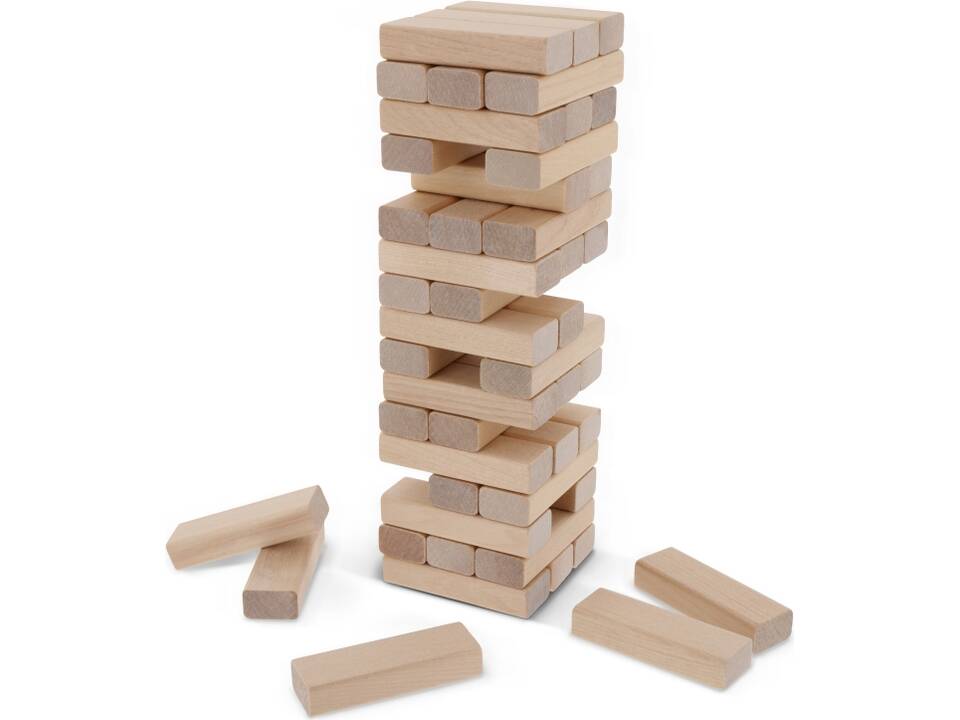 Tower game wood in pouch 3