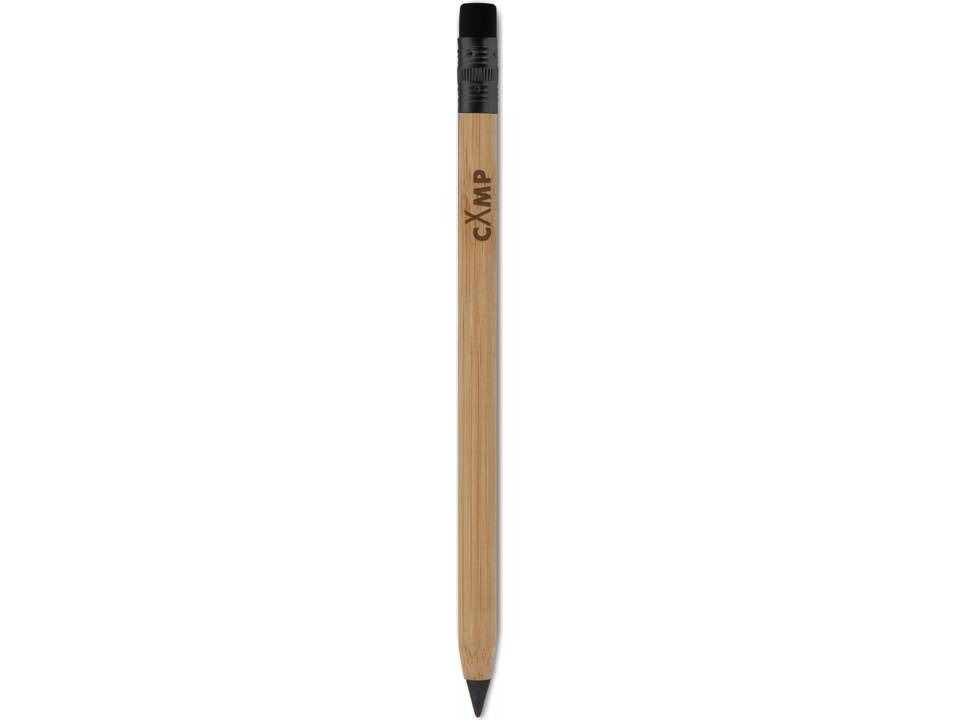 Sustainable bamboo pencil with eraser