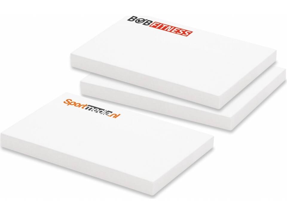 100 adhesive notes, 72x50mm, full-colour