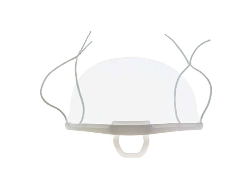 Adjustable transparent face shield 3