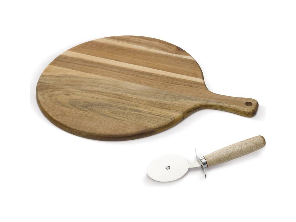 Pizza board with cutter 2