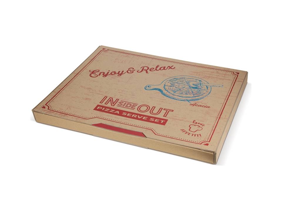 Pizza board with cutter 4