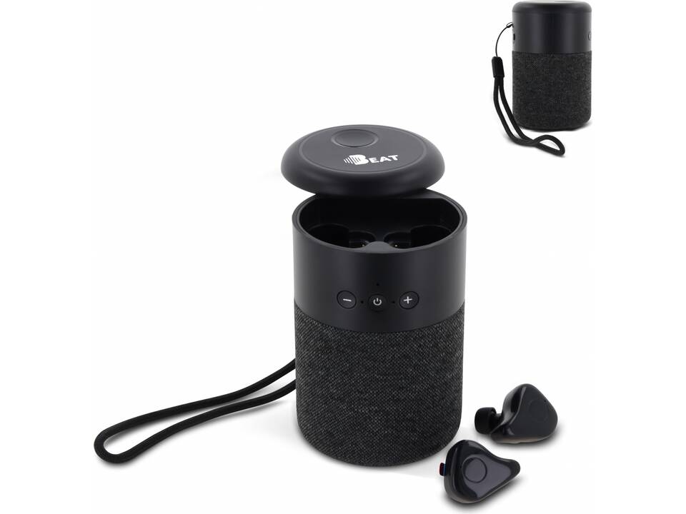 Wireless speaker William with TWS earbuds
