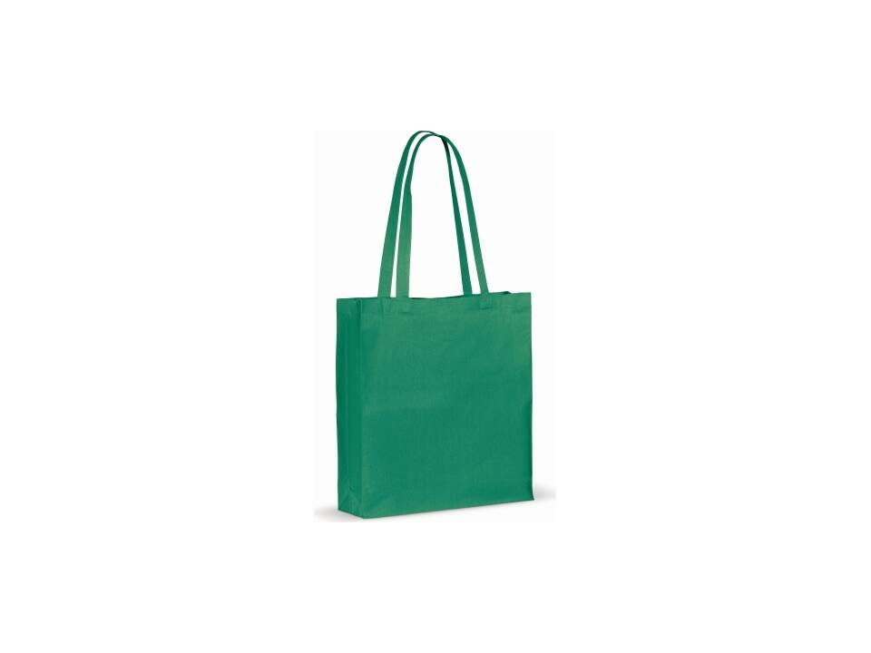 Recycled cotton bag with gusset 140g/m² 38x10x42cm 6