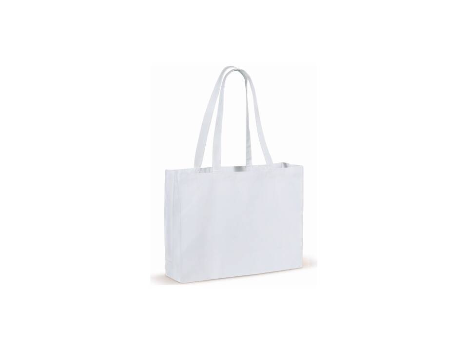 Recycled cotton bag with gusset 140g/m² 49x14x37cm 1