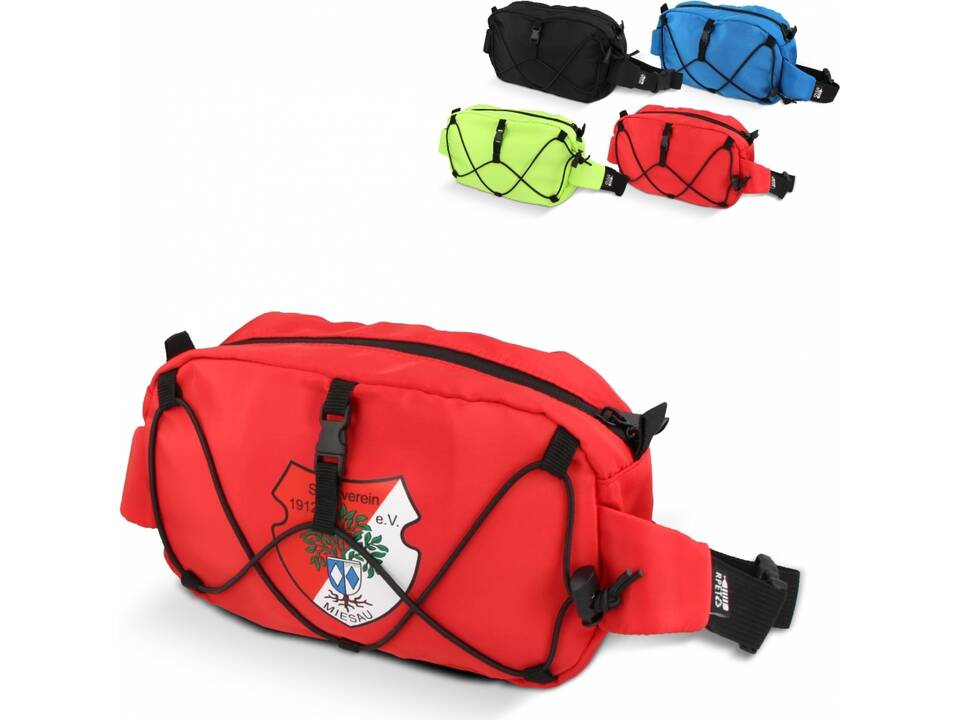 Crossbody bag R-PET with drawcord