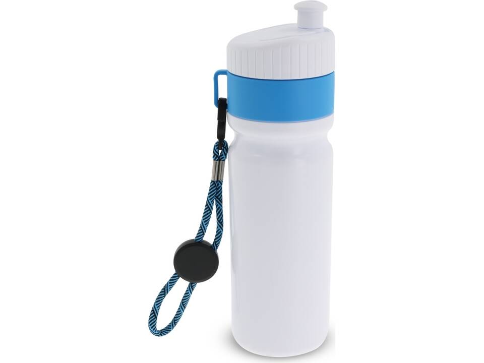 Sports bottle with edge and cord 750ml 18