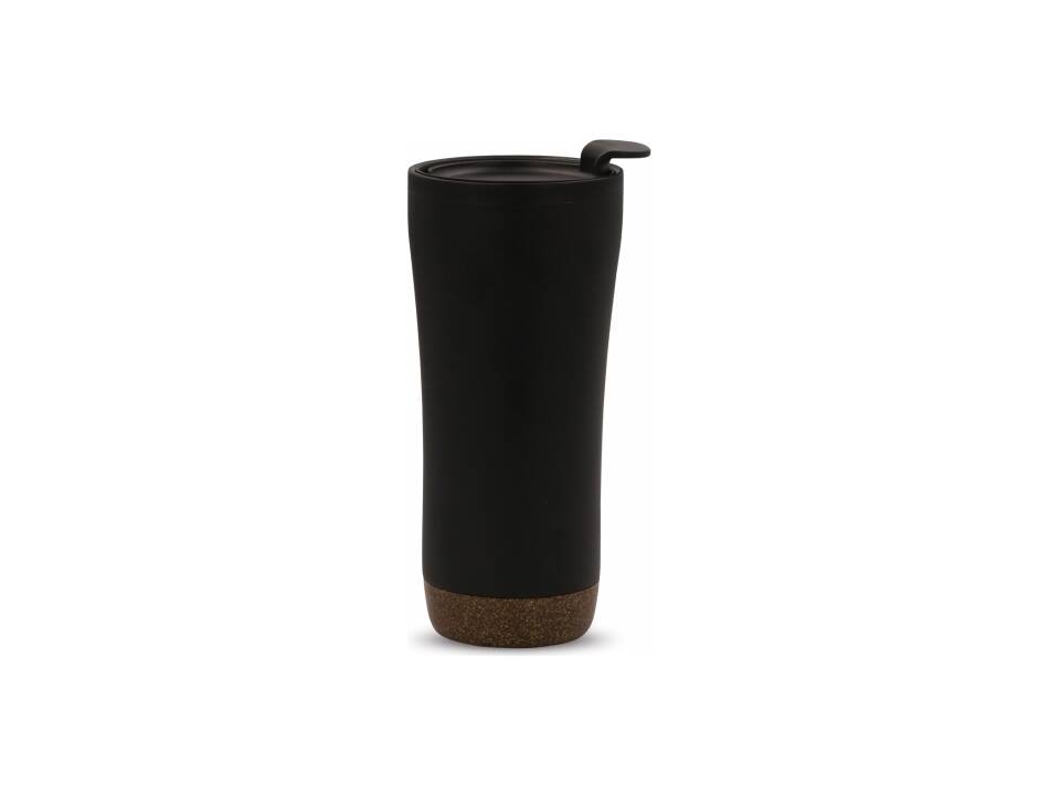 Double walled tumbler cork base 480ml 2