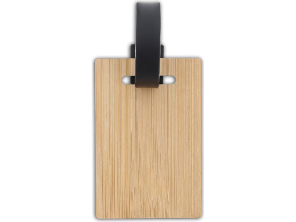 Luggage tag bamboo 3
