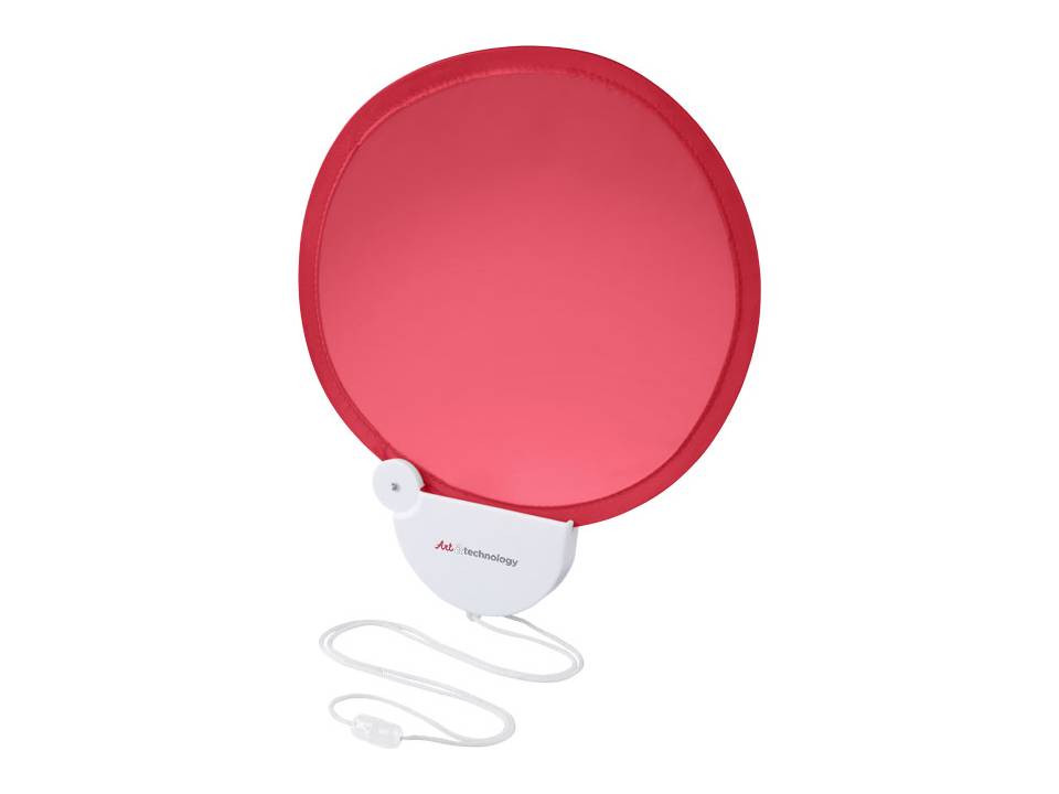 Breeze foldable hand fan with cord 8