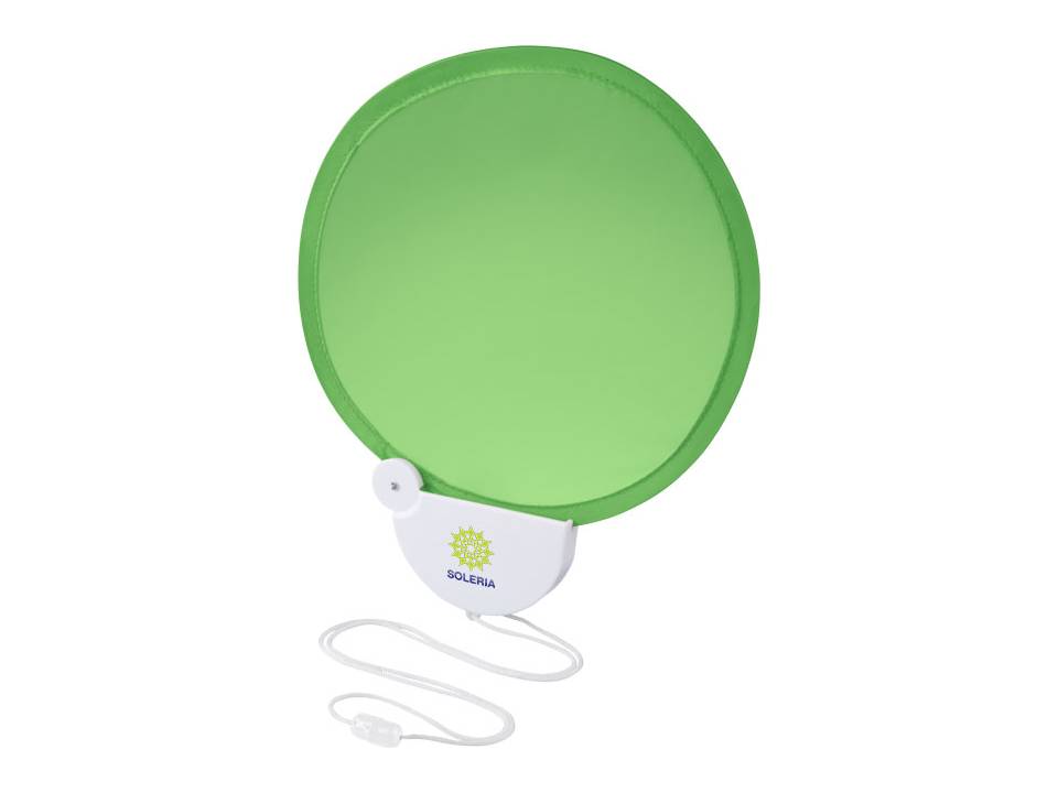 Breeze foldable hand fan with cord 13