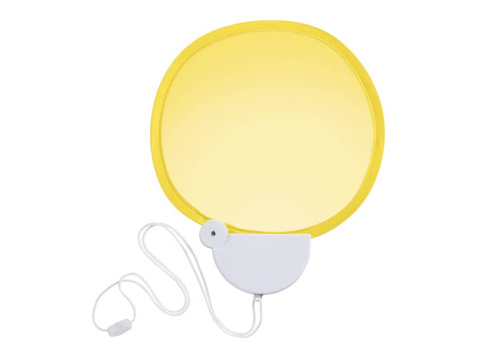 Breeze foldable hand fan with cord 18