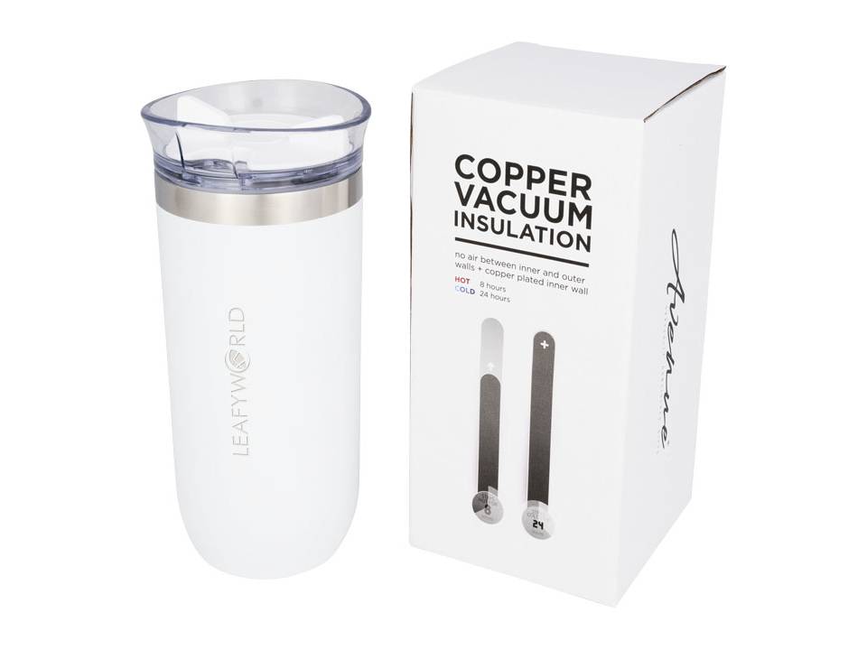 Twist non leaking copper vacuum insulated tumbler - 470 ml 18