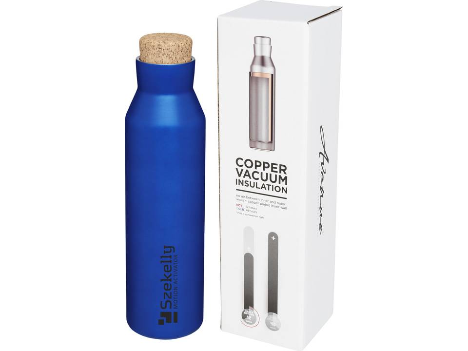 Norse copper vacuum insulated bottle with cork 16