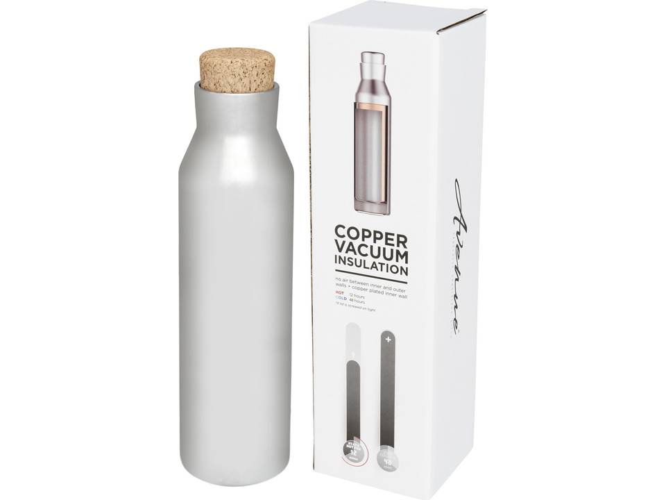 Norse copper vacuum insulated bottle with cork 21