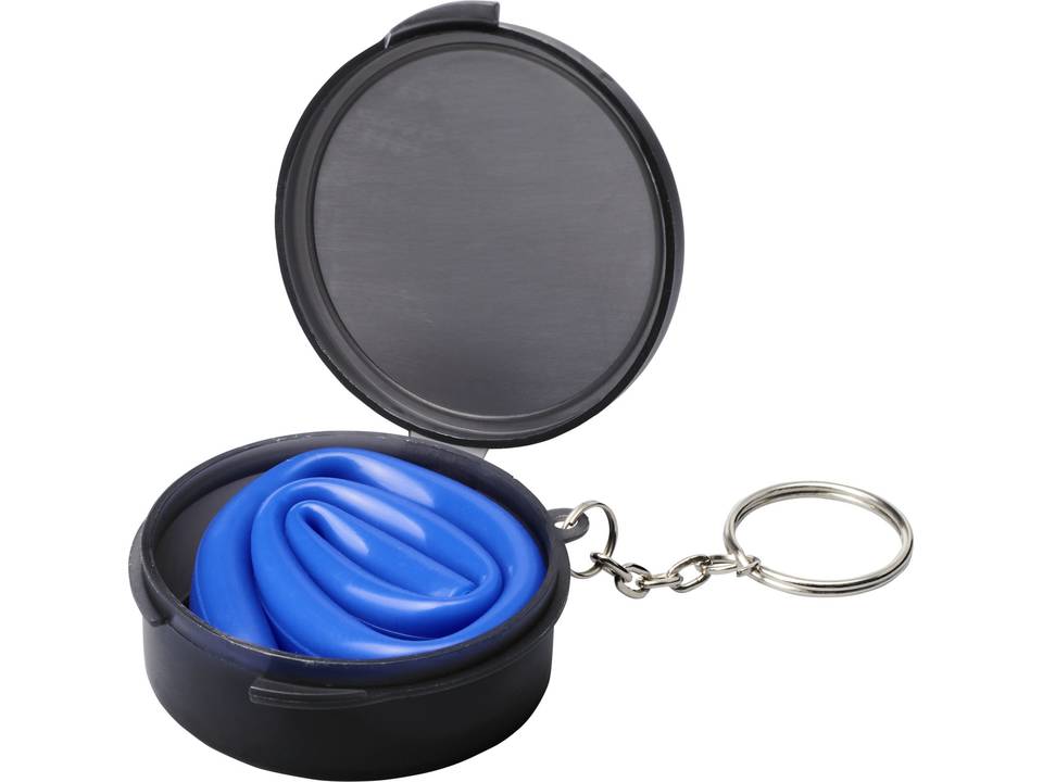 Rhine reusable silicone straw keychain 4