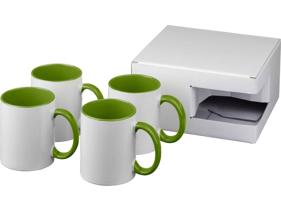 Ceramic sublimation mug 4-pieces gift set 20