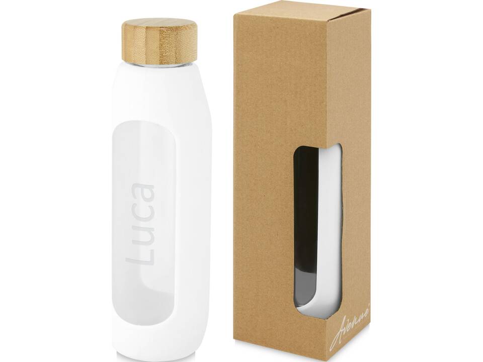 Tidan 600 ml borosilicate glass bottle with silicone grip 4