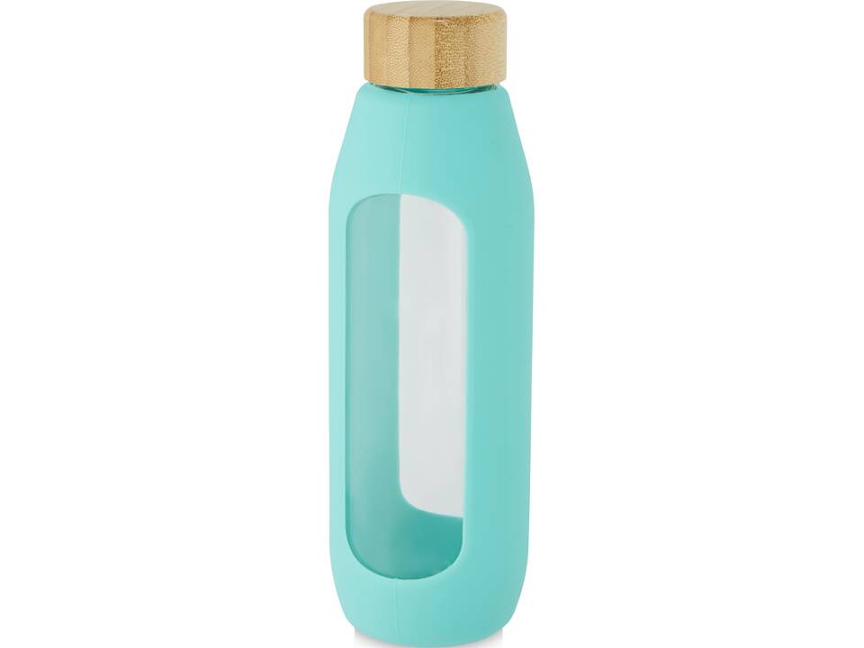 Tidan 600 ml borosilicate glass bottle with silicone grip 16