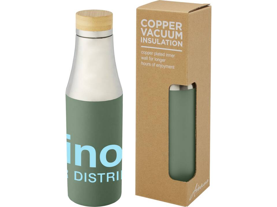 Hulan 540 ml copper vacuum insulated stainless steel bottle with bamboo lid 19