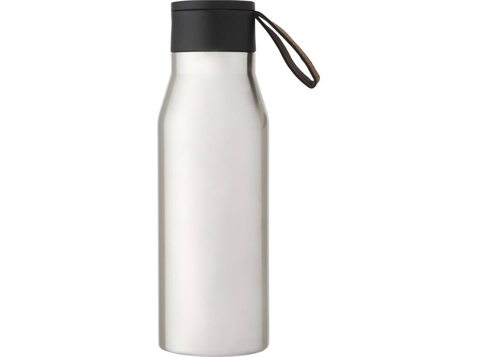 Ljungan 500 ml copper vacuum insulated stainless steel bottle with PU leather strap and lid 5