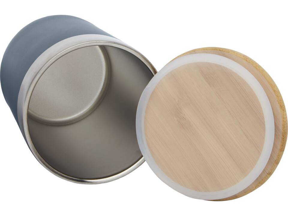 Lagan 300 ml copper vacuum insulated stainless steel tumbler with bamboo lid 16