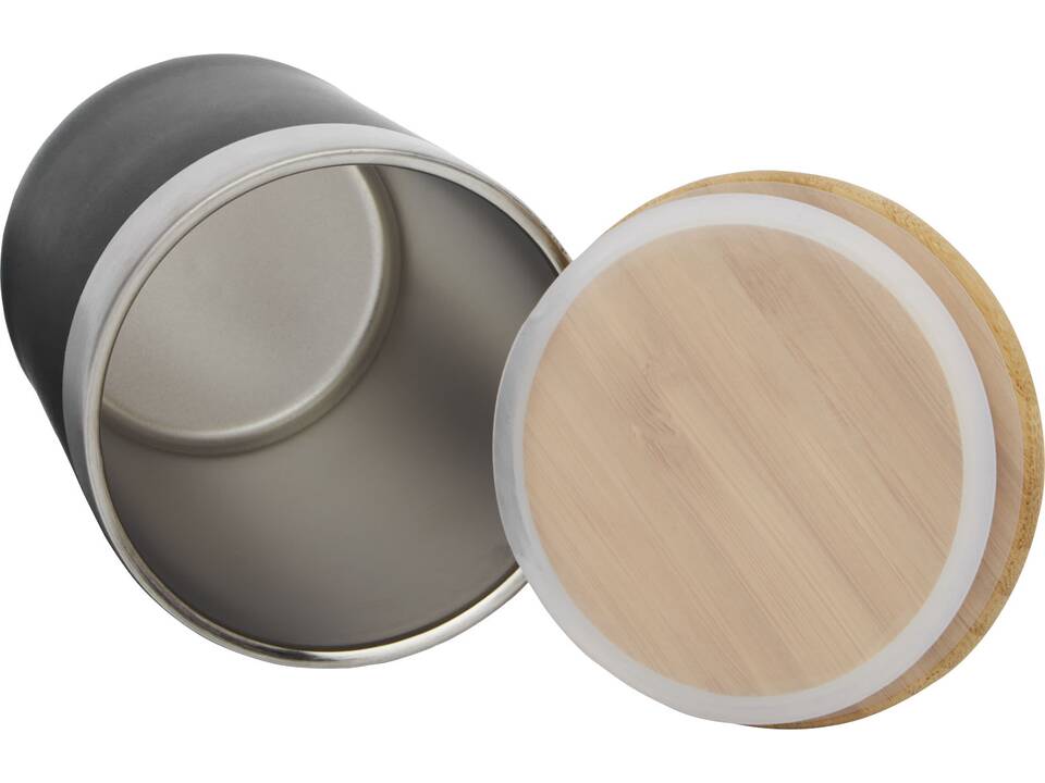 Lagan 300 ml copper vacuum insulated stainless steel tumbler with bamboo lid 32