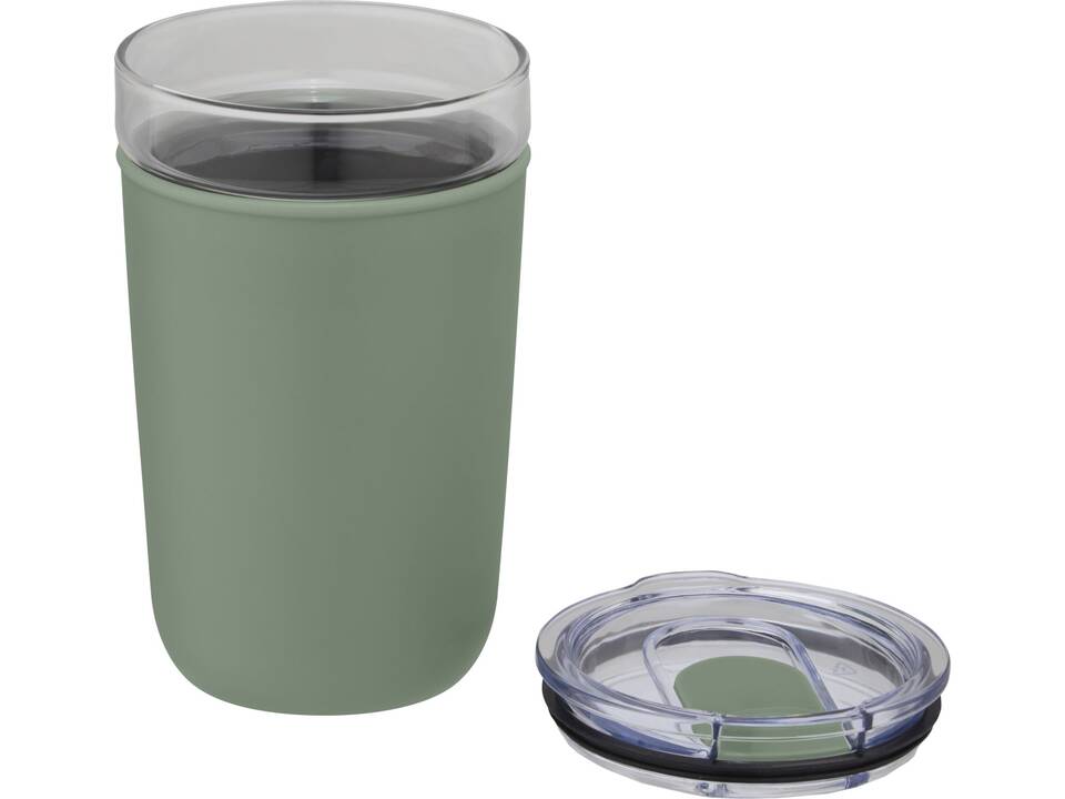 Bello 420 ml glass tumbler with recycled plastic outer wall 16