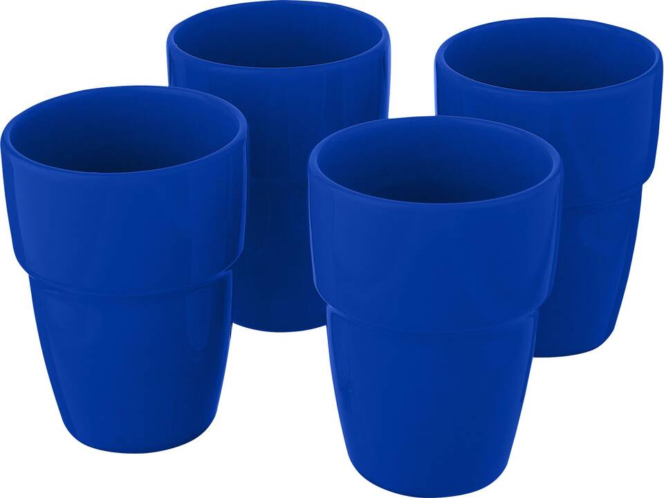 Staki 4-piece 280 ml stackable mug gift set 20