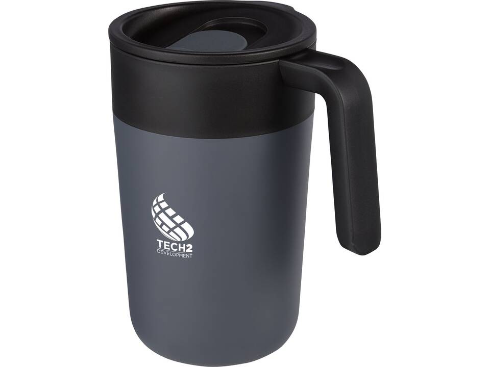 Nordia 400 ml double-wall recycled mug 19