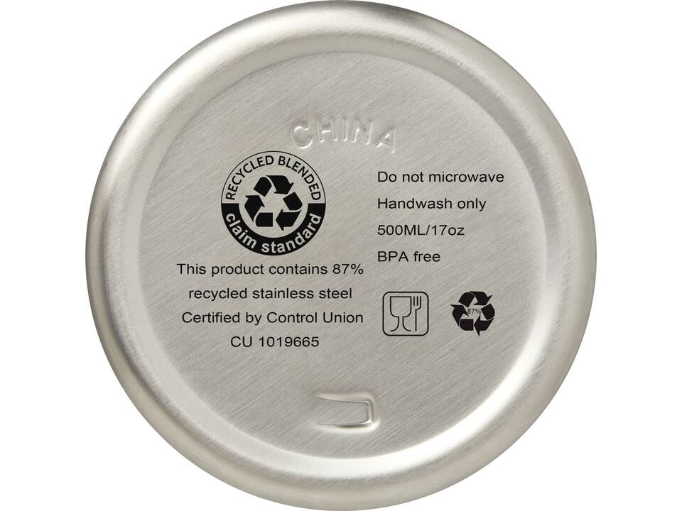 Vasa 500 ml RCS certified recycled stainless steel copper vacuum insulated bottle 36