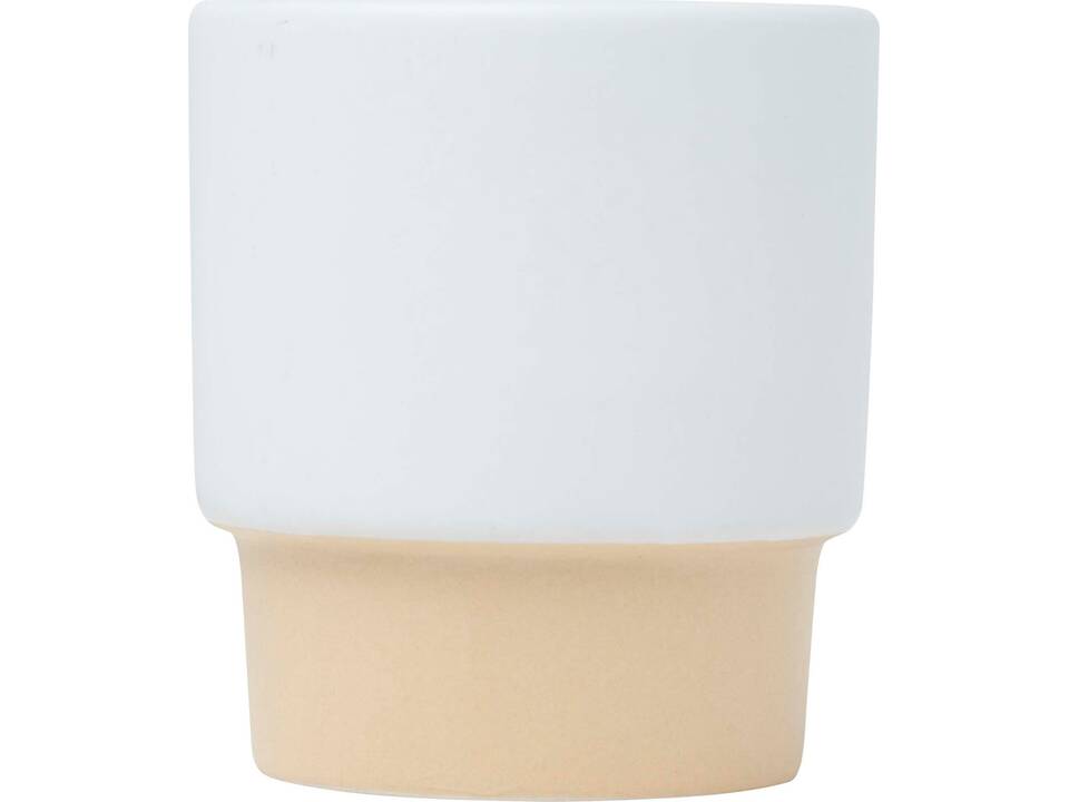 Olympia 130 ml stackable expresso cup with clay bottom 3