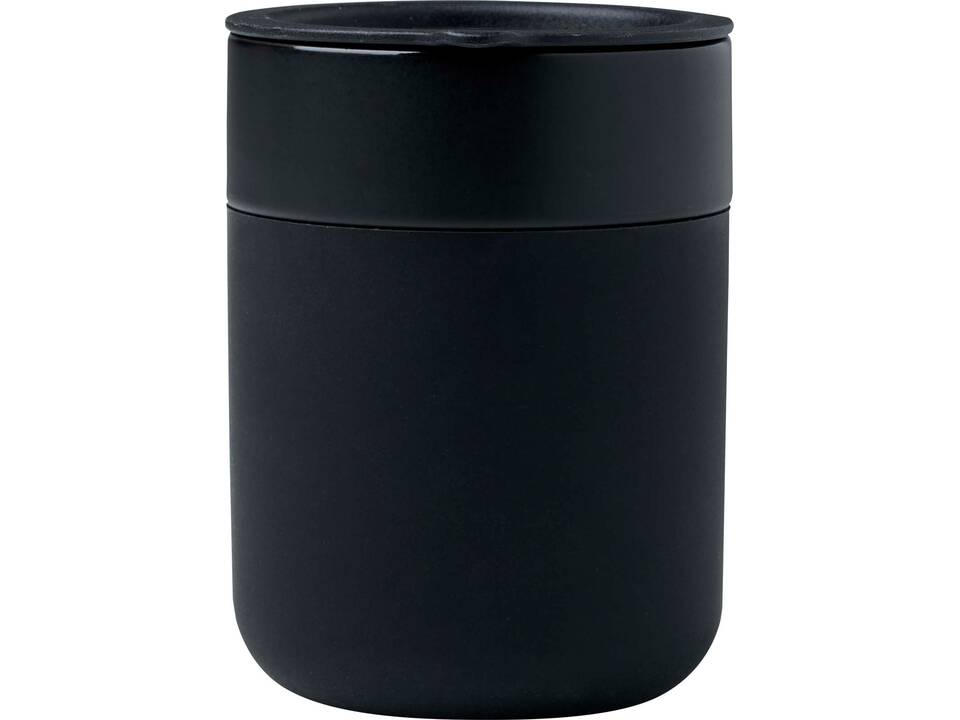 Java 330 ml ceramic tumbler with silicone wrap and plastic lid 20