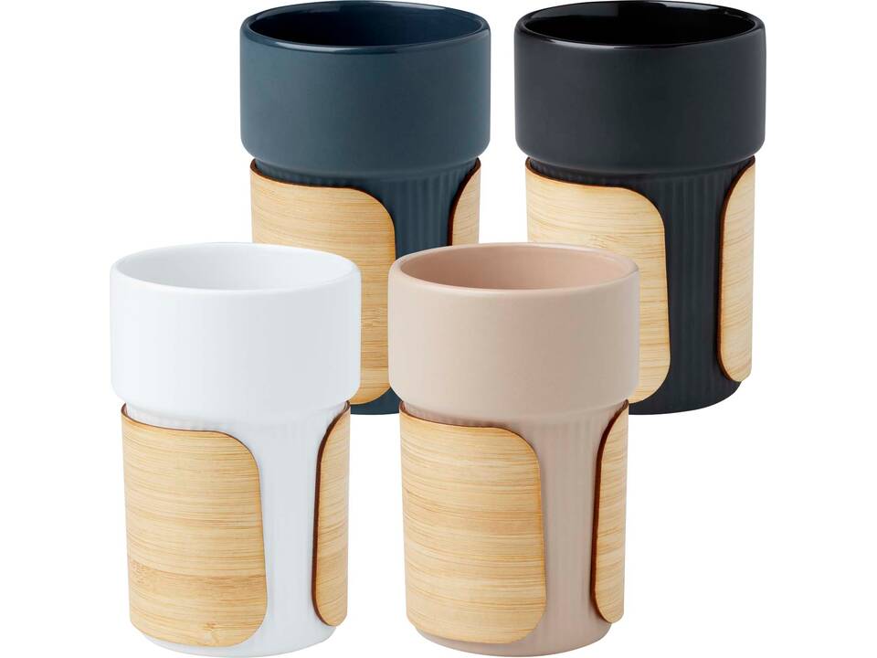 Fika 340 ml tumbler with bamboo sleeve 4