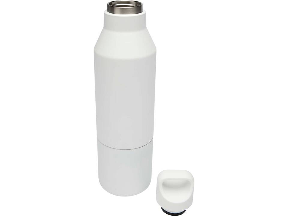 Odessy 600 ml RCS certified recycled stainless steel insulated bottle with 300 ml cup 5