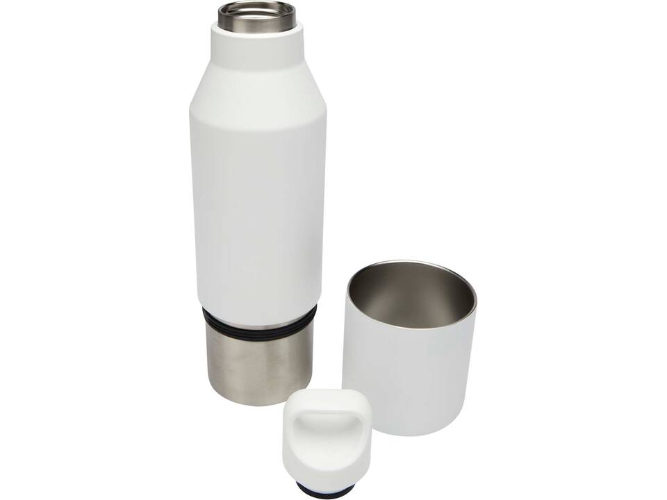 Odessy 600 ml RCS certified recycled stainless steel insulated bottle with 300 ml cup 6