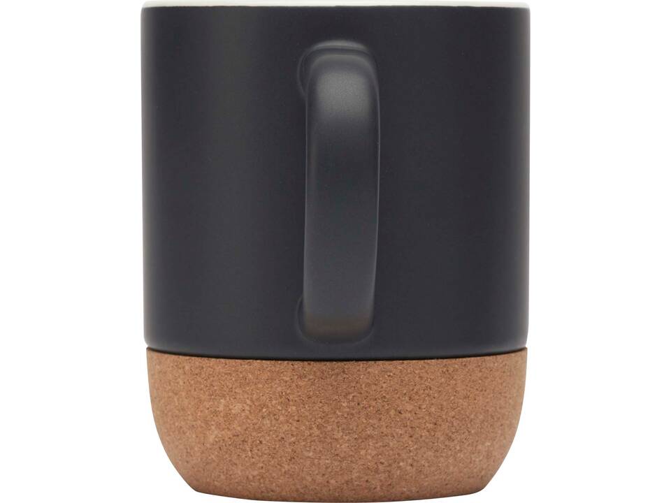 Billie 300 ml ceramic mug with cork details and matt finish 17