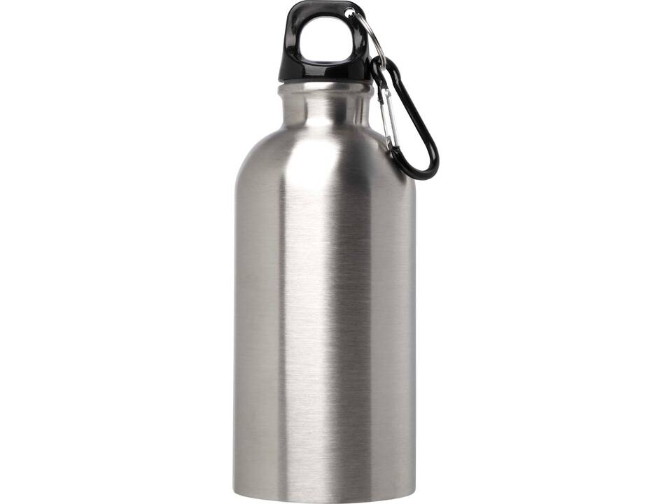 Oregon 400 ml RCS certified single wall stainless steel water bottle with carabiner 42