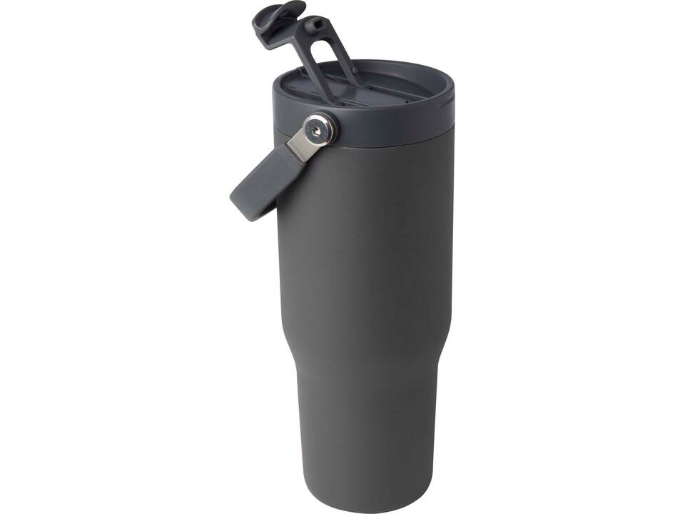 Bronx 900 ml RCS recycled stainless steel copper vacuum insulated tumbler with dual function lid 20