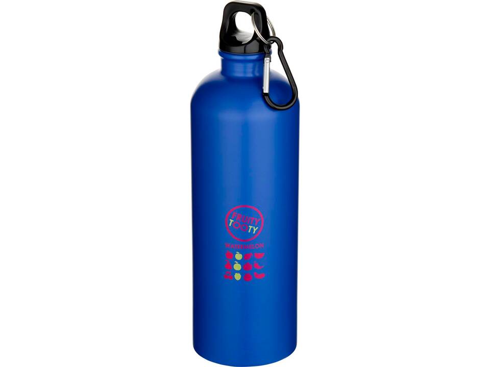 Oregon 750 ml matte RCS recycled single wall stainless steel water bottle with carabiner 5