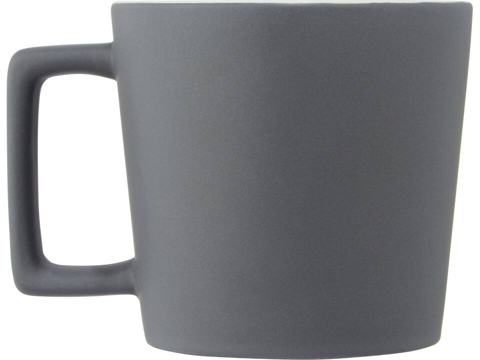 Cali 370 ml ceramic mug with matt finish 4