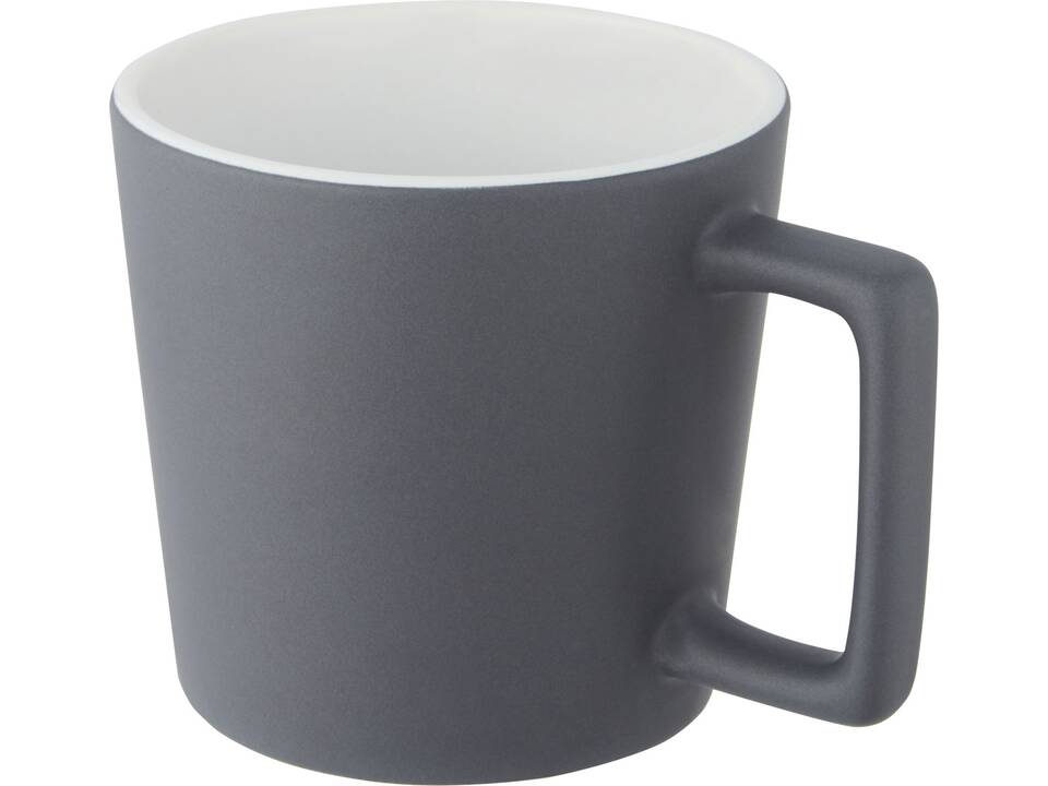 Cali 370 ml ceramic mug with matt finish 5